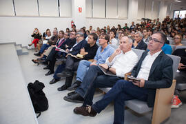 Asistentes. Conferencia inaugural del curso 2015-2016 de la Escuela Técnica Superior de Arquitectura de la Universidad de Málaga. Campus de El Ejido. Octubre de 2015