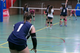 Partido femenino Universidad de Málaga - Universidad de A Coruña. Campeonato de España Universitario de Voleibol. Complejo Polideportivo Universitario. Abril de 2018