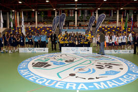 Medalla de oro para Brasil. Acto de clausura y entrega de medallas. 14º Campeonato del Mundo Universitario de Fútbol Sala 2014 (FUTSAL). Antequera. Julio de 2014