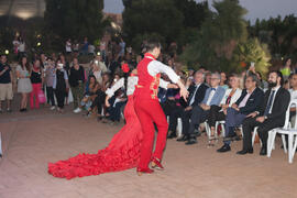 Espectáculo de flamenco. Bienvenida a los alumnos de intercambio internacional de la Universidad de Málaga. Jardín botánico. Octubre de 2016
