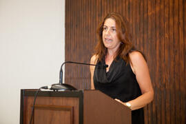 Intervención de Felisa Ramos. Graduación en el CIE de la Universidad de Málaga. Centro Internacional de Español. Agosto de 2014
