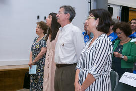 Interpretación de 'Gaudeamus Igitur'. Graduación y clausura del curso del Aula de Mayores de la Universidad de Málaga. Campus de Teatinos. Junio de 2018