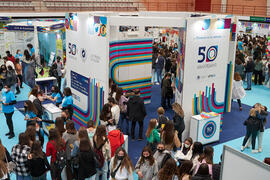 Jornada de Puertas Abiertas de la Universidad de Málaga. Complejo Polideportivo Universitario. Marzo de 2022