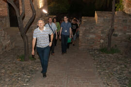 Visita nocturna tematizada a la Alcazaba. Olimpiada Española de Economía, Fase Nacional. Alcazaba de Málaga. Junio de 2015