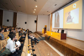Raúl Sánchez. Presentación del proyecto "Apartamento Tibbaut". V Foro Arquia/Próxima 2016: Futuro Imperfecto. Paraninfo. Octubre de 2016