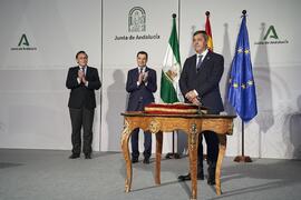 Toma de posesión de D. Teodomiro López Navarrete como Rector de la Universidad de Málaga. Palacio de San Telmo, Sevilla. Febrero de 2024