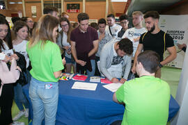 Estand de Deporte Universitario. Jornadas de Puertas Abiertas de la Universidad de Málaga. Complejo Polideportivo Universitario. Abril de 2018