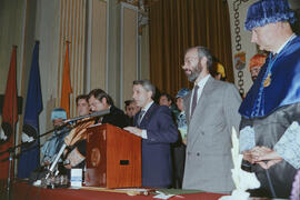 Apertura del Curso Académico 1989/1990 de la Universidad de Málaga. Teatro María Cristina. Octubre de 1989