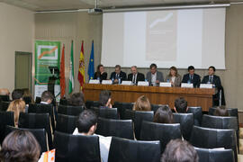 Mesa presidencial. XI Jornadas Andaluzas de Enseñanza de Economía. Facultad de Ciencias Económicas y Empresariales. Febrero de 2018