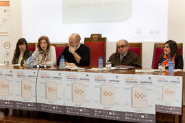 Presentación del I Concurso Canvas de Creación de Empresas. Semana del Patrón. Facultad de Ciencias Económicas y Empresariales. Marzo de 2015