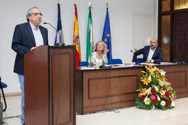 José Ángel Narváez en la graduación de alumnos del CIE-UMA el Día del Español. Centro Internacional de Español de la Universidad de Málaga. Junio de 2016