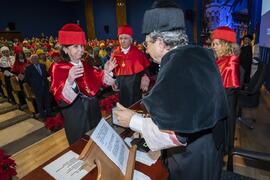 Investidura de Emilia Casas Baamonde como Doctora "Honoris Causa" por la Facultad de Derecho de la Universidad de Málaga. Paraninfo. Noviembre de 2022