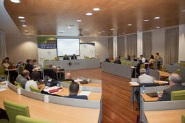 Tercera sesión del X Pleno del Consejo Universitario Iberoamericano (CUIB) en la Universidad de Málaga. Rectorado. Marzo de 2012