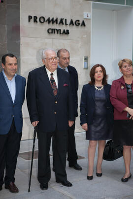 Inauguración de la plaza Pintor Eugenio Chicano. Málaga. Noviembre de 2016
