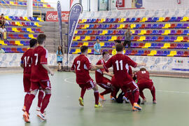 Partido Irán contra Bielorrusia. 14º Campeonato del Mundo Universitario de Fútbol Sala 2014 (FUTSAL). Antequera. Julio de 2014
