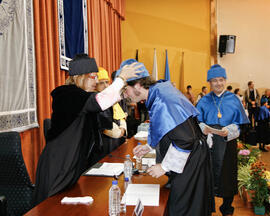 Investidura de nuevos doctores por la Universidad de Málaga. Paraninfo. Abril de 2008