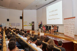 Acto de bienvenida a los alumnos de primer curso de Económicas. Paraninfo. Septiembre de 2014