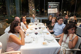 Cena Homenaje a profesores y PAS jubilados de la Facultad de Económicas. Restaurante El Palmeral. Septiembre de 2015