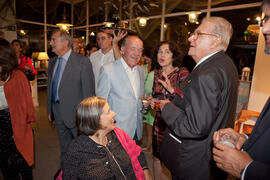Fiesta posterior a la entrega de la Medalla de la Ciudad y del título de Hijo Predilecto a Eugenio Chicano. Ayuntamiento de Málaga. Octubre de 2014