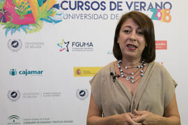 Yolanda Martín. Curso "La televisión del siglo XXI, nuevos formatos y consumos". Cursos de verano 2018 de la Universidad de Málaga. Marbella. Julio de 2018