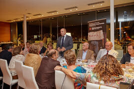 Intervención de Eugenio Luque. Cena homenaje al profesorado y PAS jubilado de la Facultad de Económicas. Hotel AC Málaga Palacio. Septiembre de 2014