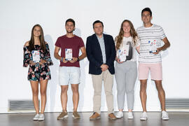 Entrega del premio a mejores equipos y deportistas de la 45ª Edición del Trofeo Rector de la UMA . Gala del Deporte Universitario 2019. Escuela Técnica Superior de Ingeniería de Telecomunicaciones. Junio de 2019
