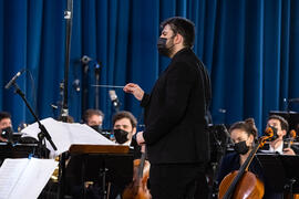 Concierto de Bandas Sonoras de la 30 edición de Fancine de la Universidad de Málaga. Auditorio de la Escuela Técnica de Ingeniería de Telecomunicaciones e Informática. Noviembre de 2020