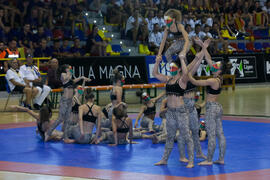 Actuación de "Baruca Acrobática". Ceremonia de inauguración del Campeonato Europeo Universitario de Balonmano. Antequera. Julio de 2017