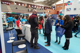 Visita a la Jornada de Puertas Abiertas de la Universidad de Málaga. Complejo Polideportivo Universitario. Marzo de 2022