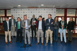 Inauguración de las Jornadas de Puertas Abiertas de la Universidad de Málaga. Complejo Polideportivo Universitario. Abril de 2018