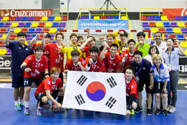 Selección coreana. Categoría masculina. Campeonato del Mundo Universitario de Balonmano. Antequera. Julio de 2016