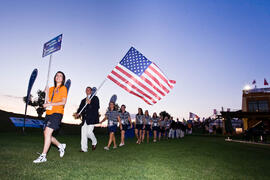 Equipo de Estados Unidos de América. Inauguración del Campeonato Mundial Universitario de Golf. Antequera Golf. Junio de 2010