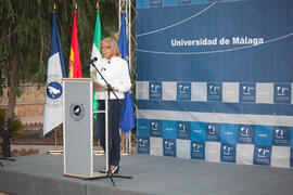 Acto de bienvenida a los alumnos Erasmus de la Universidad de Málaga. Jardín botánico. Octubre de 2010