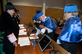 Investidura como Doctor "Honoris Causa" de Antonio Luque por la Facultad de Ciencias de la Universidad de Málaga. Edificio del Rectorado. Octubre de 2016