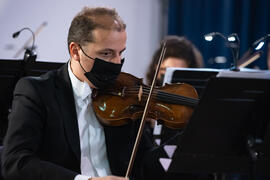 Concierto de Bandas Sonoras de la 30 edición de Fancine de la Universidad de Málaga. Auditorio de la Escuela Técnica de Ingeniería de Telecomunicaciones e Informática. Noviembre de 2020