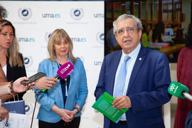 Intervención de José Ángel Narváez en la inauguración de la exposición "Aguyjevete 2019. Muestra MBYA GUARANÍ". Edificio del Rectorado de la Universidad de Málaga. Junio de 2019
