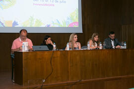 Mesa redonda: "Periodismo deportivo en la actualidad". Curso "Información y Comunicación". Cursos de Verano de la Universidad de Málaga. Ronda. Julio de 2018