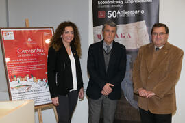 Conferencia "El tiempo del Quijote", del Catedrático de Historia Económica Juan Francisco Zambrana. Sala de Conferencias del Museo Carmen Thyssen. Marzo de 2016