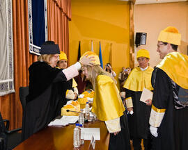 Investidura de nuevos doctores por la Universidad de Málaga. Paraninfo. Abril de 2008