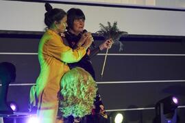 Alessandra García y Tecla Lumbreras presentan la gala de de inauguración de la 33ª edición de Fancine de la Universidad de Málaga. Cine Albéniz. Noviembre de 2023