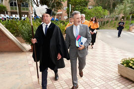 Comitiva previa a la investidura de nuevos doctores por la Universidad de Málaga. Paraninfo. Junio de 2022