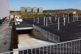 Aparcamiento de la nueva Facultad de Psicología. Campus de Teatinos. Diciembre de 2020