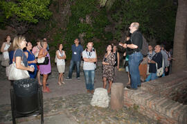 Visita nocturna tematizada a la Alcazaba. Olimpiada Española de Economía, Fase Nacional. Alcazaba de Málaga. Junio de 2015