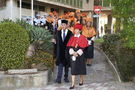 Comitiva académica. Investidura de Hermanfrid Schubart, Alejandro Portes y Luis Enrique de la Villa como Doctores "Honoris Causa" por la Universidad de Málaga. Paraninfo. Octubre de 2024