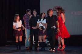Ensayos para la Gala Inaugural de la XXIV edición de Fancine de la Universidad de Málaga. Teatro Cervantes. Noviembre de 2014