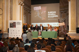 Inauguración de las jornadas. Olimpiada Española de Economía, Fase Nacional. Sala Unicaja de Conciertos María Cristina. Málaga. Junio de 2015