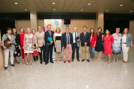 Foto de grupo. Inauguración de los Cursos de Verano de la Universidad de Málaga. Marbella. Julio de 2018