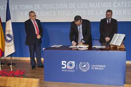 Toma de posesión de Adolfo López Paredes como catedrático del Área de Organización de Empresas de la Universidad de Málaga. Paraninfo. Diciembre de 2022