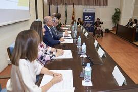 Mesa presidencial. Celebración del 50 Aniversario de la Facultad de Medicina de la Universidad de Málaga. Facultad de Medicina. Octubre de 2022