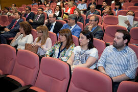 Asistentes a la presentación de la Jornada ASEPUC 'Coste de los servicios universitarios'. Edificio del Rectorado. Mayo 2015